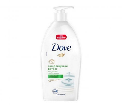 Dove Гель для душа мицеллярный Детокс-уход 750мл