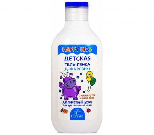 Floresan Happy Kids Гель-пенка детская для купания 2в1 300мл