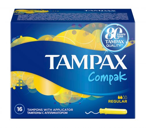 Tampax Compak Тампоны гигиенические с аппликатором 16шт