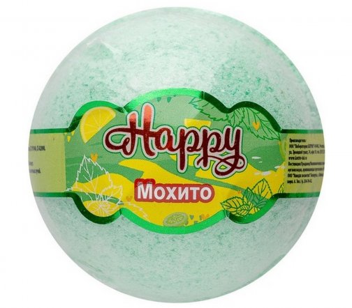 Laboratory Katrin Happy Шар бурлящий для ванны Мохито 120гр