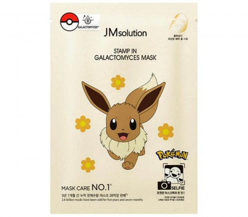JMSolution Pokemon Маска тканевая для сияния кожи лица с галактомисисом Galactomyces 30мл