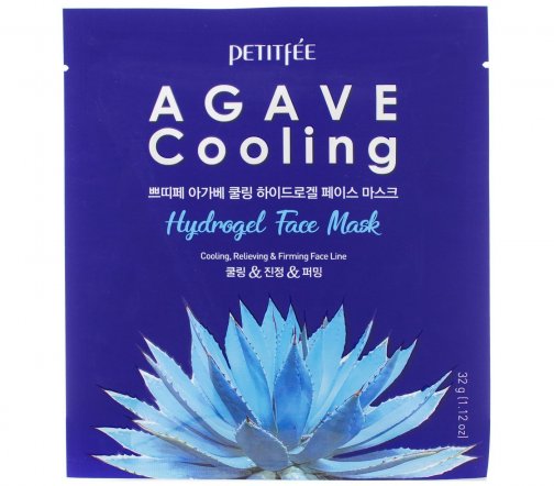 Petitfee Маска гидрогелевая для лица Agave Cooling 30гр