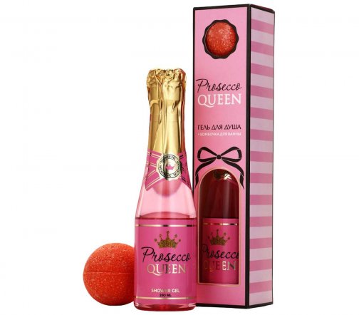 Рябина Набор Prosecco Queen Гель для душа 250мл+Бомбочка для ванны 120гр