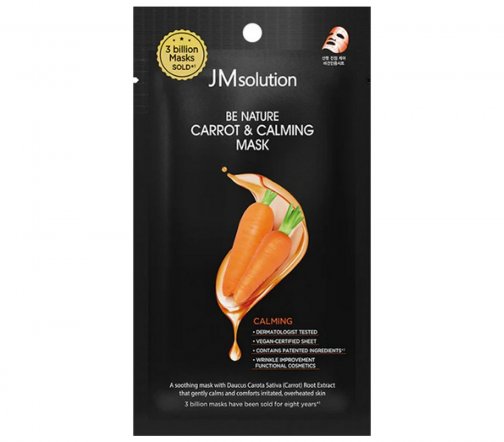 JMSolution Маска тканевая успокаивающая для лица Морковь 24мл