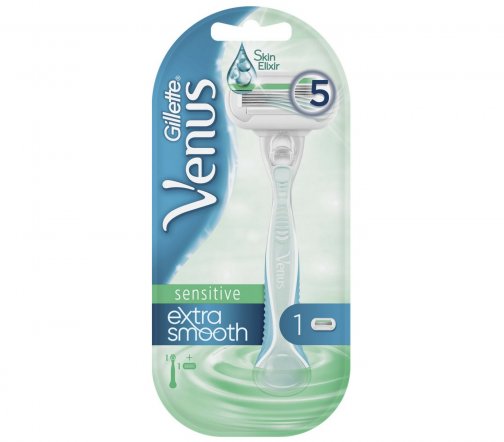 Gillette Venus Sensitive Extra Smooth Станок бритвенный с 1 сменной кассетой