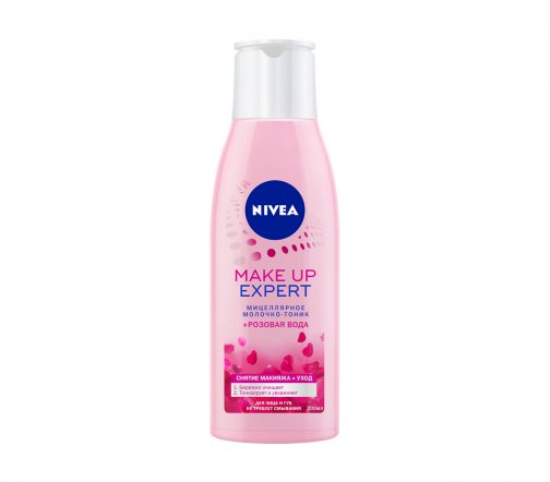Nivea Make-up Expert Молочко-тоник мицеллярное+Розовая вода 200мл