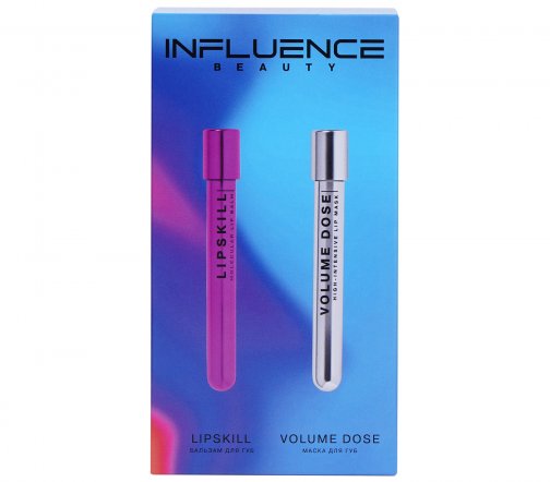 Influence Набор Бальзам для губ Lipskill+Маска для губ Volume Doss