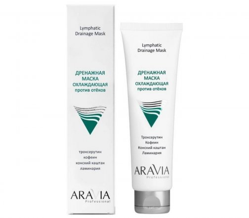Aravia Professional Маска дренажная охлаждающая против отеков для лица