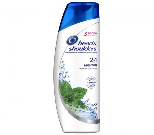 Head&Shoulders Шампунь и бальзам-ополаскиватель 2в1 Восстановление сухих волос Ментол 200мл