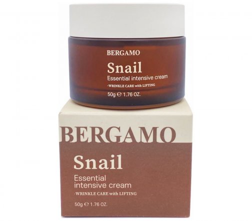 Bergamo Essential Intensive Крем для лица с муцином улитки 50мл