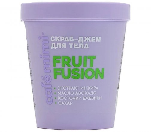 Cafe Mimi Colours Скраб-джем для тела Fruit Fusion 250гр