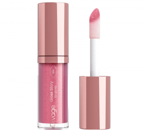 Divage Блеск L.gloss Gloss story 07 lollilop ярко-розовый с шиммером