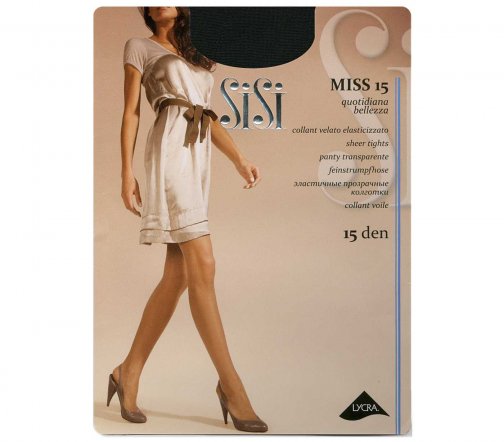 Sisi Колготки Miss 15 den 4-L Черный