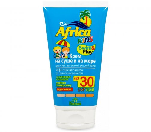 Floresan Africa Kids Крем солнцезащитный для чувствительной детской кожи На суши и на море SPF30 150