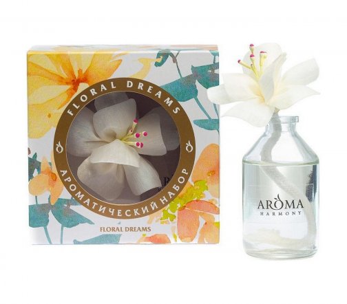 Aroma Harmony Floral Dream Набор диффузор ароматический 50мл + цветок из ротанга 1шт