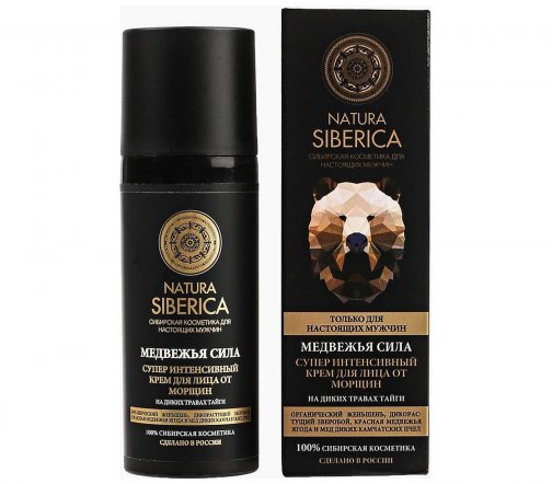 Natura Siberica Men Крем супер интенсивный для лица от морщин Медвежья сила 50мл