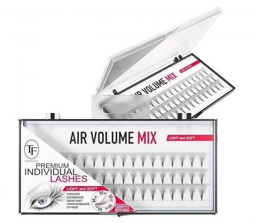 TF Пучки накладных ресниц Air Volume Mix 8-12мм 60шт