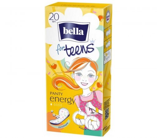 Bella Прокладки гигиенические ежедневные для подростков Panty Energy 20шт