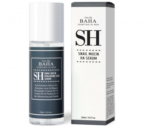 Cos De Baha Snail Mucin Сыворотка для лица с муцином улитки 120мл