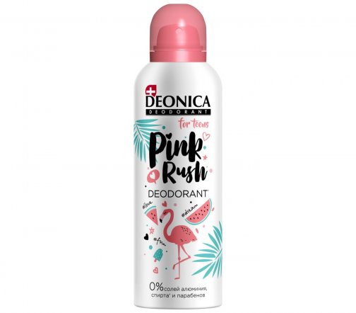 Deonica Дезодорант-спрей детский For Teens Pink Rush 125мл