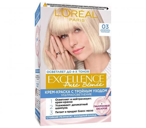 L'Oreal Paris Excellence Краска для волос 03 Суперосветляющий русый пепельный