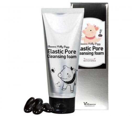 Elizavecca Milky Piggy Elastic Pore Маска-пенка черная для умывания и очищения пор 120мл