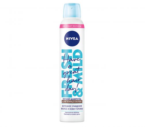 Nivea Шампунь сухой 3в1 для темных волос Fresh&Mild 200мл