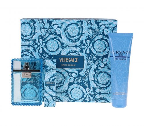 Versace Men Eau Fraiche Набор Туалетная вода 100мл+Гель для душа 150мл+Туалетная вода 10мл