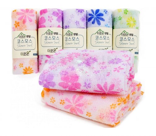 Shower Towel Shower Towel Happy clean day Мочалка-полотенце для душа Цветочек