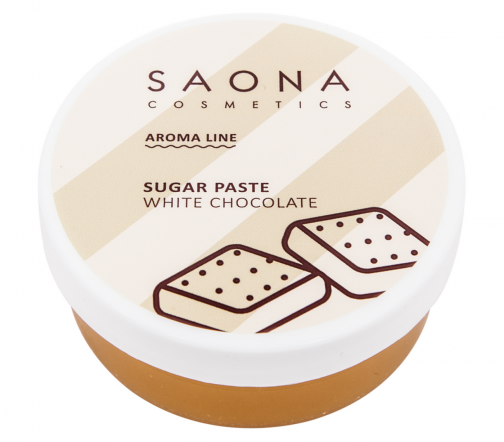 Saona Cosmetics Паста для шугаринга Аромалиния Белый шоколад 200гр