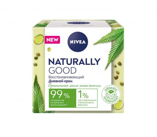 Nivea Naturally Good Крем дневной для лица восстанавливающий 50мл