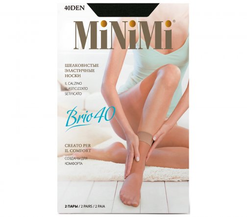Minimi Носки Brio 2 пары 40 den UNI caramello