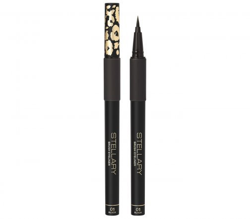 Stellary Подводка для глаз с аппликатором-кистью Wild Eyeliner Black