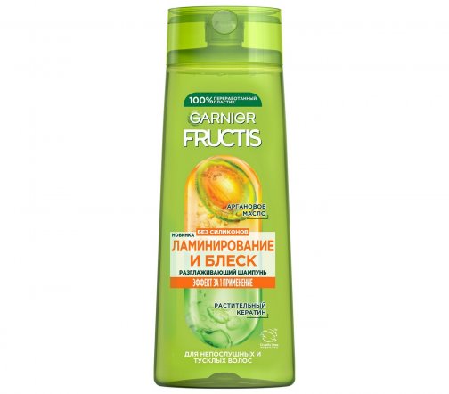 Garnier Fructis Шампунь разглаживающий Ламинирование и блеск