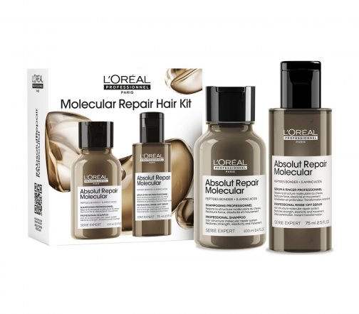 L'oreal Professionnel Absolut Repair Molecular Набор Шампунь 100мл+Сыворотка для волос 75мл