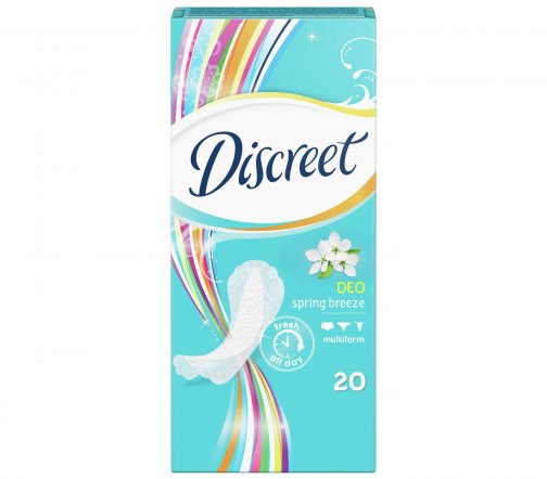 Discreet Прокладки гигиенические ежедневные Deo Spring Breeze