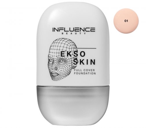 Influence Тональная основа с высокой степенью покрытия Ekso Skin