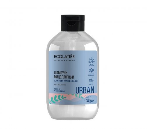 Ecolatier Urban Шампунь мицеллярный для всех типов волос Кокос и Шелковица 600мл