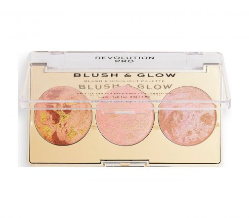 Revolution Pro Палетка для макияжа 3в1 Blush & Glow Peach Glow
