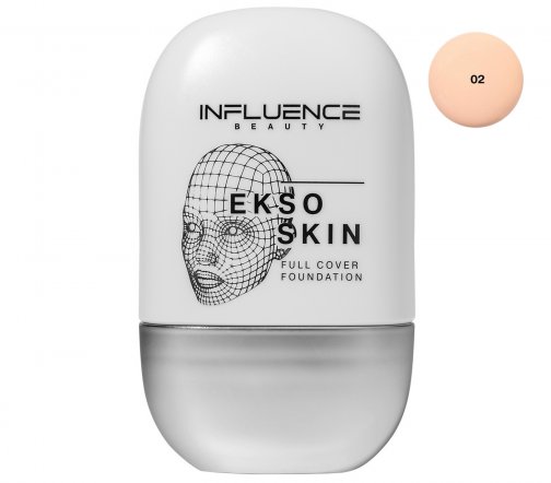 Influence Тональная основа с высокой степенью покрытия Ekso Skin