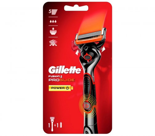 Gillette Fusion5 Power Станок бритвенный с 1 сменной кассетой (с элементом питания)