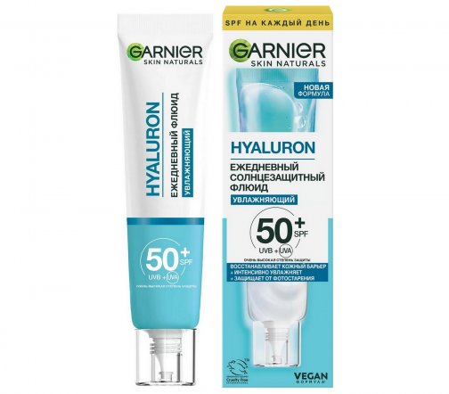 Garnier Skin Naturals Флюид солнцезащитный ежедневный увлажняющий для лица Чистая кожа SPF50+ 40мл