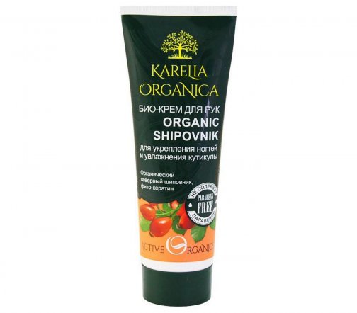Karelia Organica Крем для рук Organic Shipovnik Укрепление ногтей и кутикулы 75мл