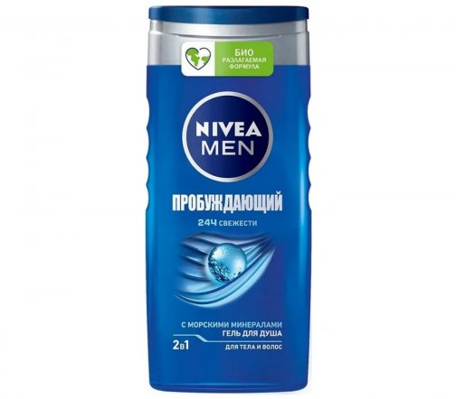Nivea Men Гель для душа 2в1 Пробуждающий 250мл