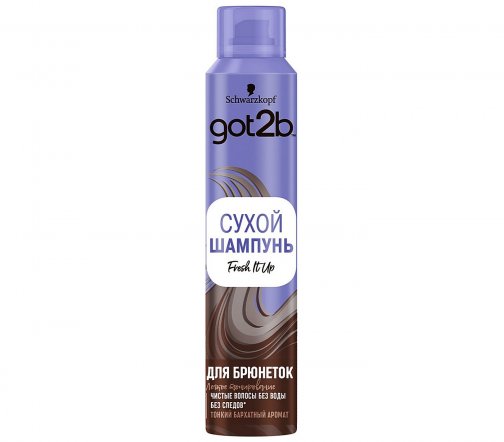 Schwarzkopf Got2b Шампунь сухой Fresh It Up для брюнеток 200мл