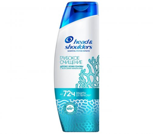 Head&Shoulders Шампунь против перхоти Глубокое очищение Детокс кожи головы 300мл
