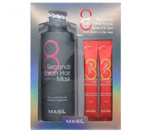 Masil 8 Seconds Hair Mask+Salon Hair CMC Shampoo Набор восстанавливающий по уходу за волосами