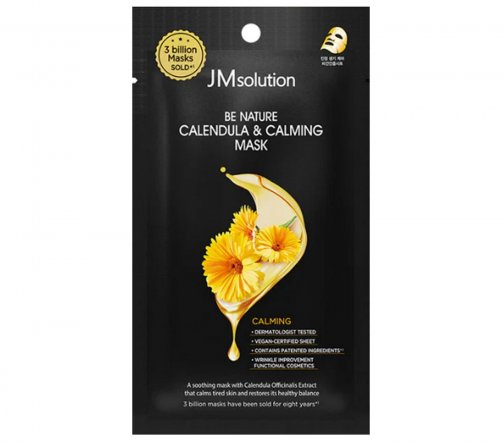 JMSolution Маска тканевая успокаивающая для лица Календула 24мл