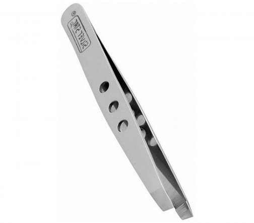 Silver Star Classic Пинцет косой с отверстиями АТ861