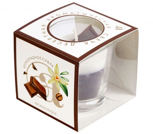 Aromantique Свеча ароматическая в стакане Шоколадное суфле 60гр